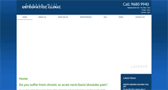 Desktop Screenshot of castlehillosteo.com.au